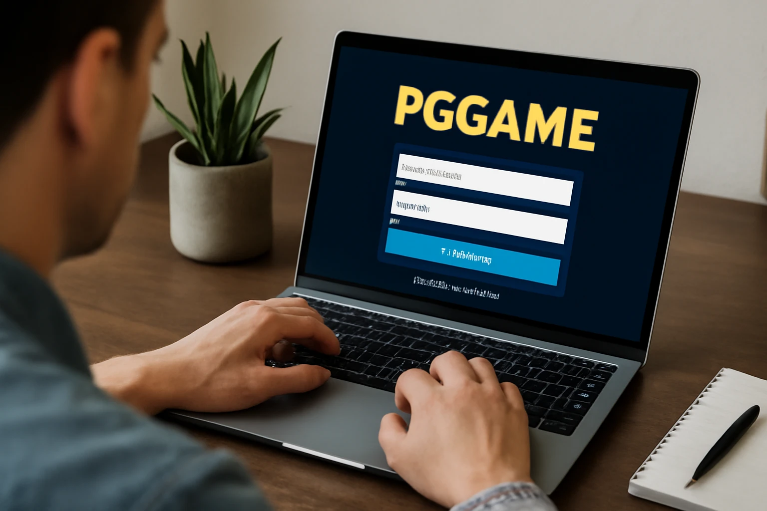 Criar uma nova Conta no plataforma PGGAME